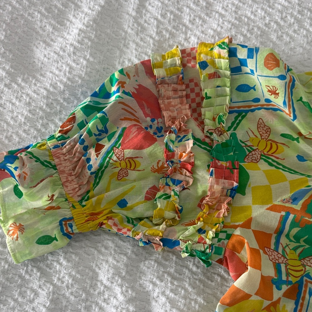 Ramy Brook Multicolor Patchwork Blouse - image 3